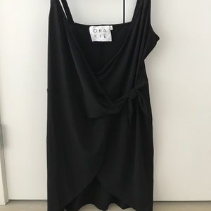 Okakie Assymetrical Wrap Dress